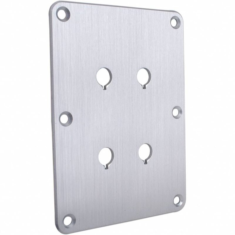 Dayton Audio DBPP-SI Double Binding Post Back Plate Silver Anodized