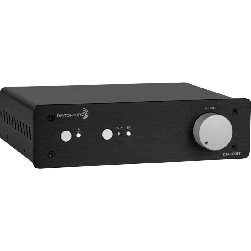 Dayton Audio DTA-100ST 100W Desktop Stereo Amplifier with Bluetooth 5.0