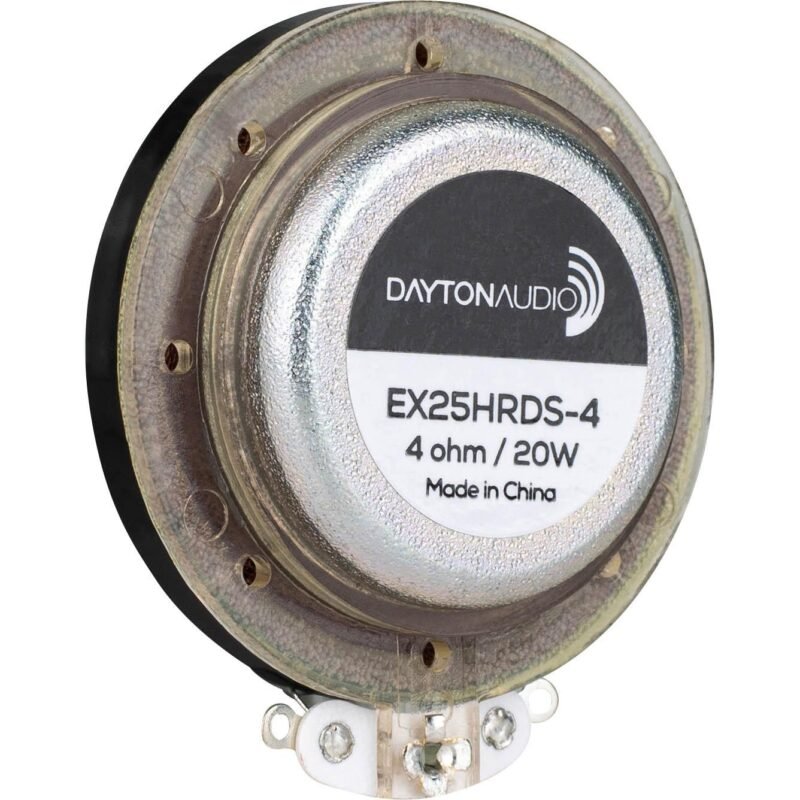 Dayton Audio EX25HRDS-4 IMSâ„¢ High Roll Dual Suspension 25mm Interchangeable Hardware Mount Exciter 20W 4 Ohm