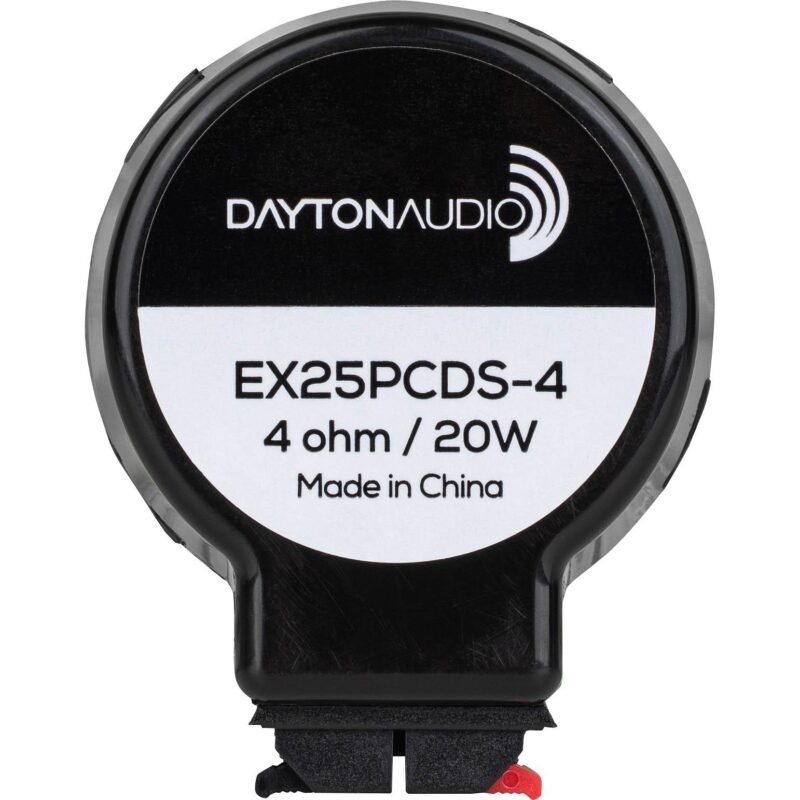 Dayton Audio EX25PCDS-4 IMSâ„¢ Plastic Cover Dual Suspension 25mm Interchangeable Hardware Mount Exciter 20W 4 Ohm - Image 4