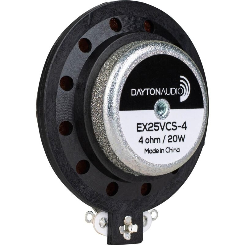 Dayton Audio EX25VCS-4 IMSâ„¢ Vented Conex Suspension 25mm Interchangeable Hardware Mount Exciter 20W 4 Ohm