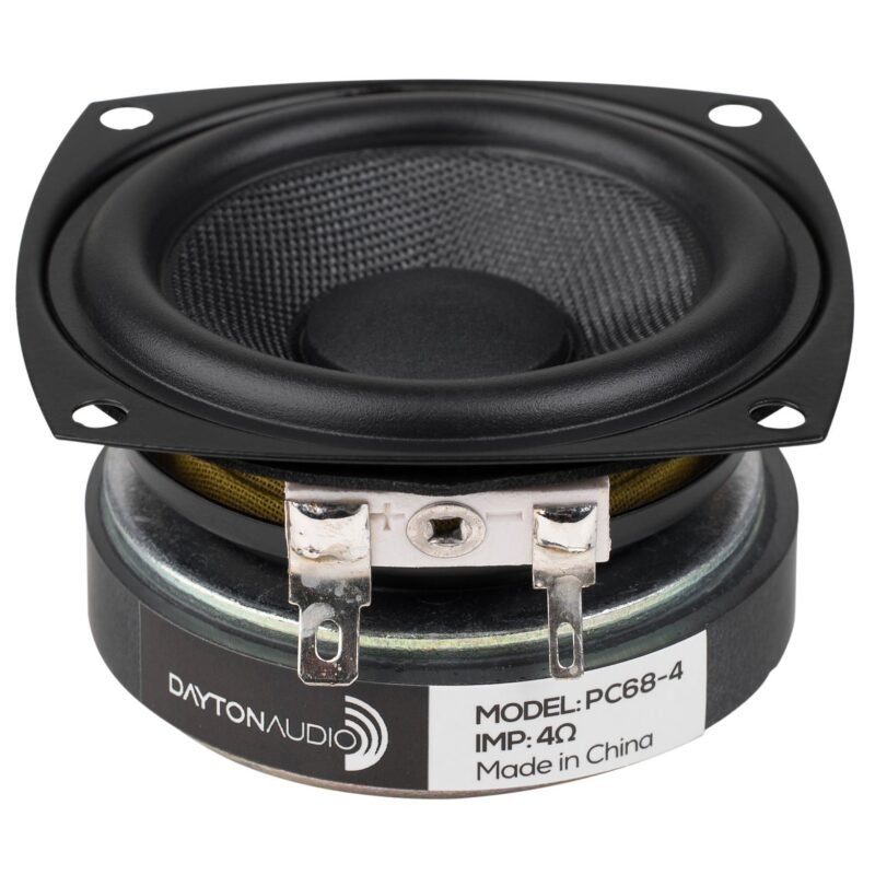 Dayton Audio PC68-4 2-1/2" Full-Range Poly Cone Driver 4 Ohm