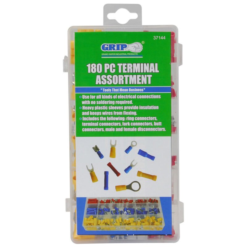 Grip Tools 37144 Electrical Terminal Assortment 180 Pcs. - Image 3