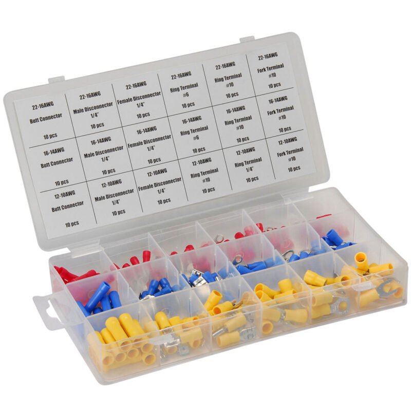 Grip Tools 37144 Electrical Terminal Assortment 180 Pcs.