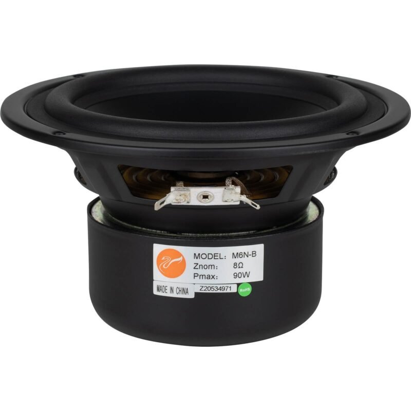 HiVi M6N-B 6" Damped Aluminum/Magnesium Cone Woofer