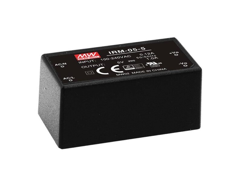 Mean Well IRM-05-5 5VDC 1A 5W Switching Power Supply