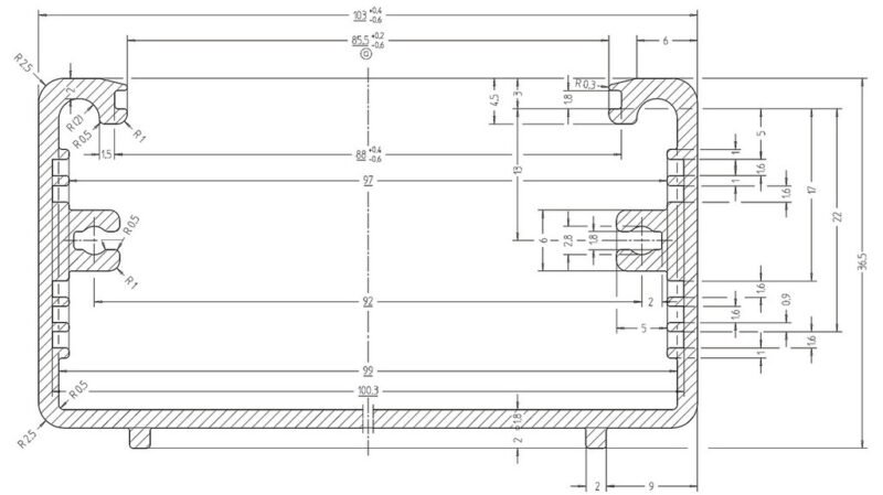 Monacor AH-102 Utility Case | Silver | 103 x 36,5 x 167 mm - Image 3