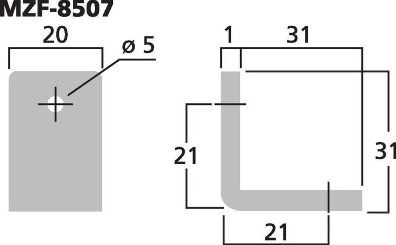 Monacor MZF-8507 Metal Corner | Small - Image 3