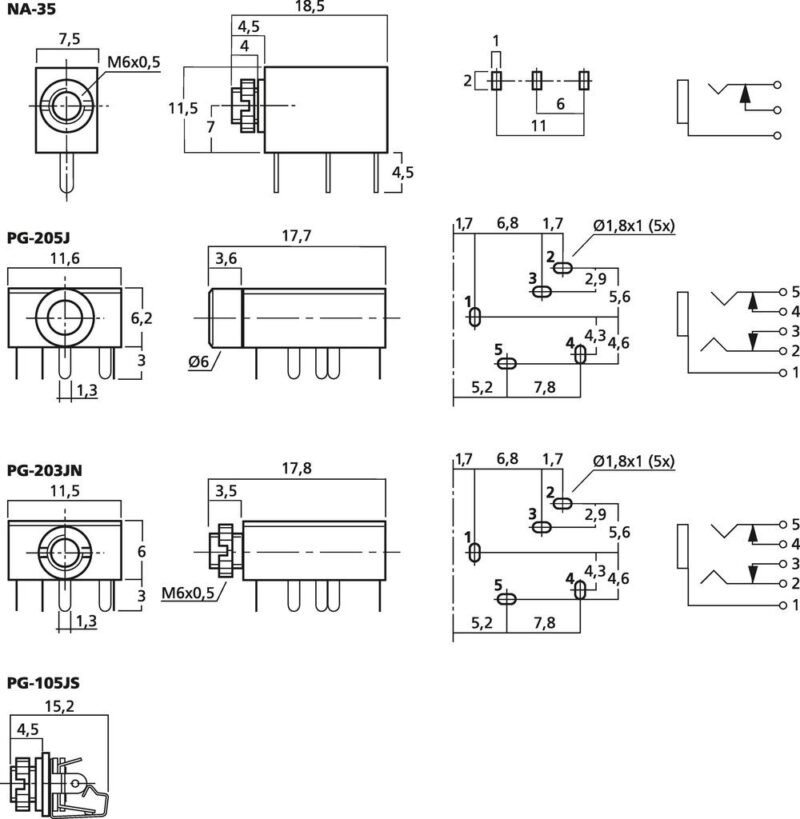 Monacor PG-203JN 3.5 mm Panel Jack - Image 3