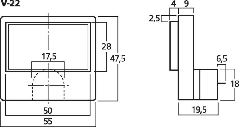 Monacor V-22 Panel Meter With VU Lettering - Image 3