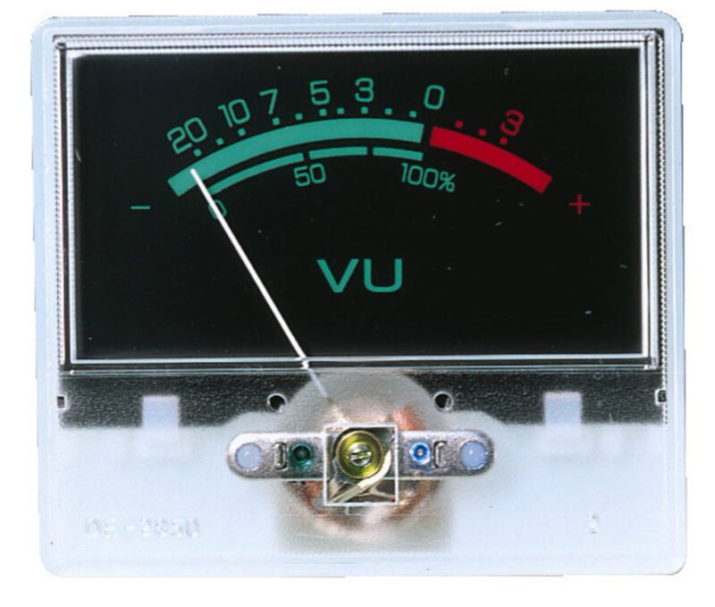 Monacor V-22 Panel Meter With VU Lettering