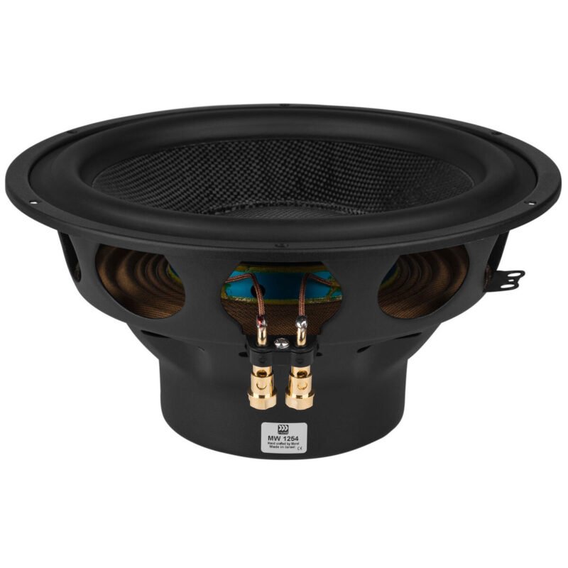 Morel MW1258 Classic Series 12" Paper/Carbon Fiber Cone Subwoofer 4 Ohm